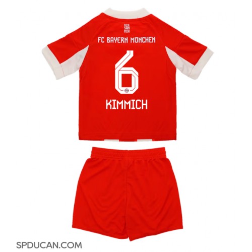 Dječji Nogometni Dres Bayern Munich Joshua Kimmich #6 Domaci 2025-26 Kratak Rukav (+ Kratke hlače)